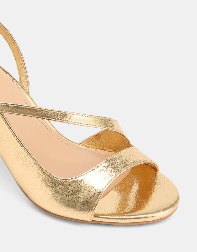 Wittner - Yen Metallic Leather Heel Sandals