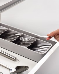 Joseph Joseph - DrawerStore™ Compact Cutlery Organiser (Grey)