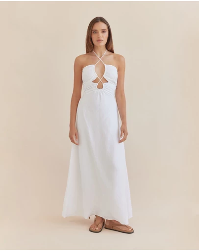 Amelius - Gemma Linen Halterneck Dress