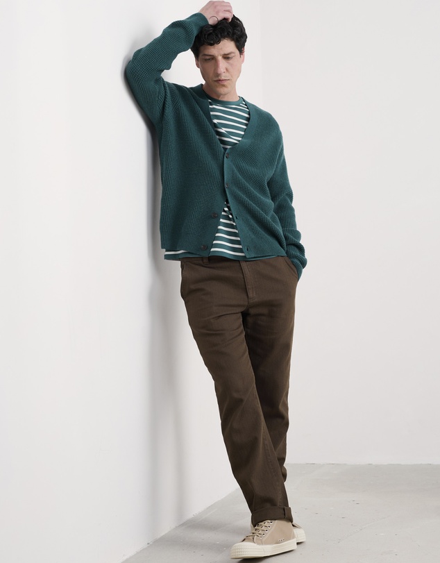 Seasalt - Men's Scott's Quay Waffle Knit Cardigan