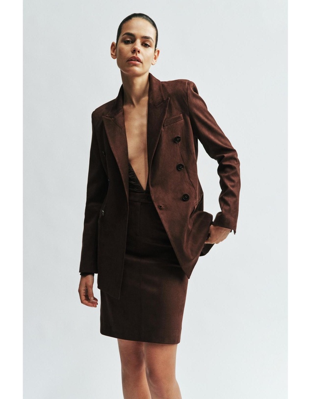 Bardot - Vanessa Faux Suede Blazer