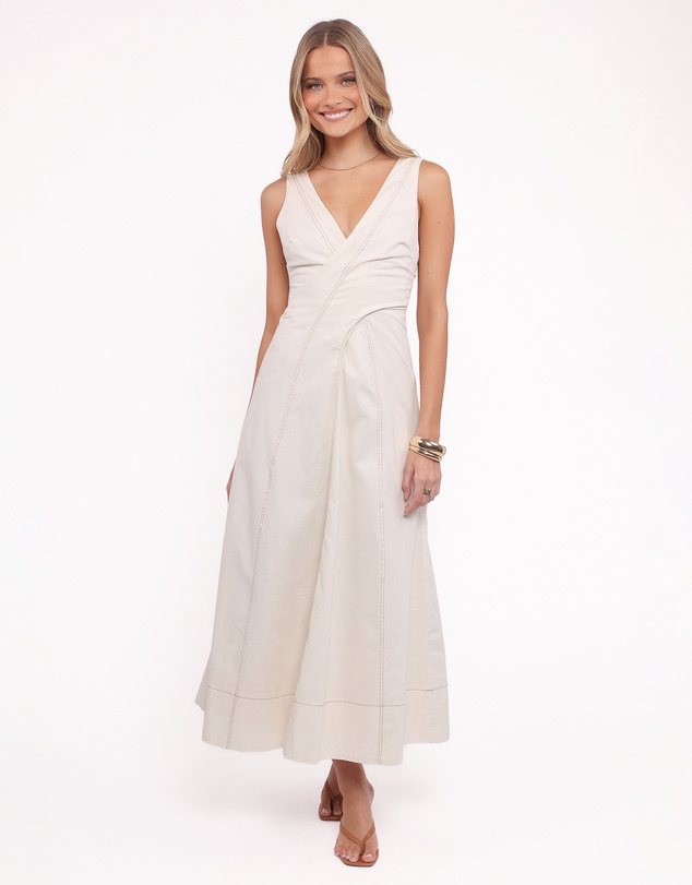 Petal & Pup - Saffron Midi Dress - Ivory