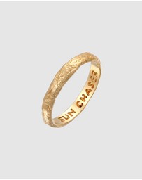 Haze & Glory - ICONIC EXCLUSIVE - Ring Men Sun Chaser 925 Sterling Silver Gold-Plated