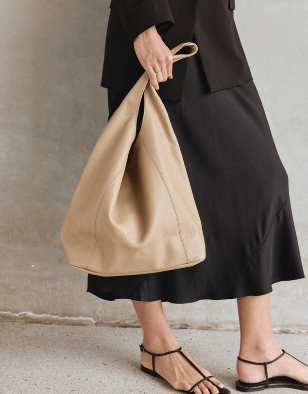 VESTIRSI - Scarlett 2.0 Beige Leather Hobo