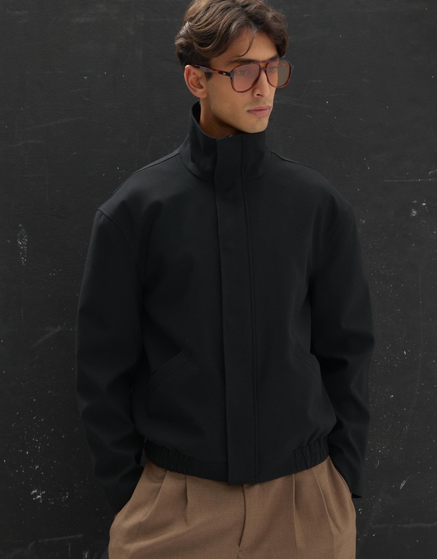 AERE - Cassian Funnel Neck Zip Jacket