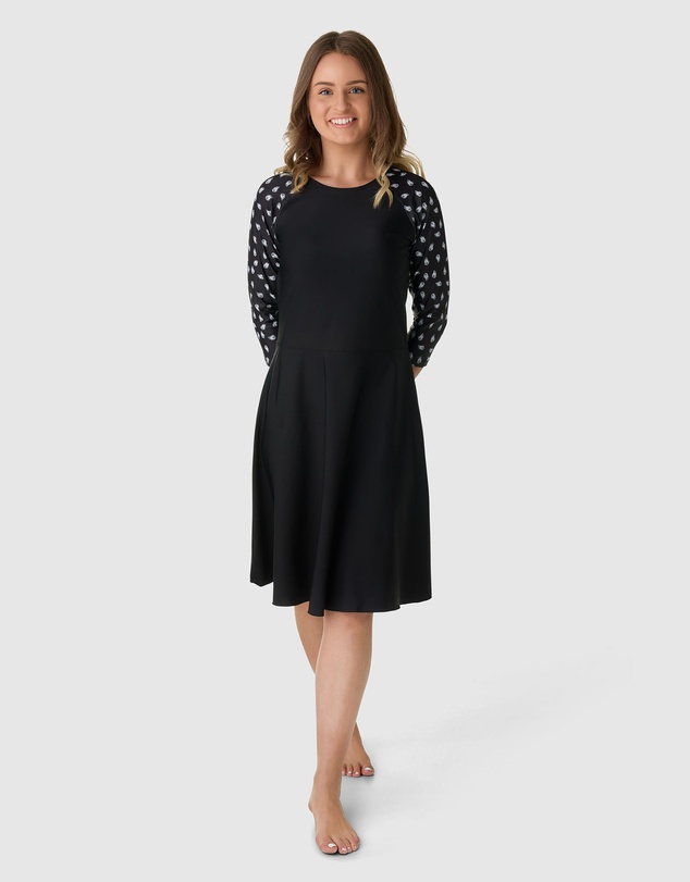 Modest Mermaid - Palm Breeze Swim Dress SPF50+