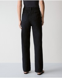 Trenery - High Rise Straight Leg Jean in Blue Black