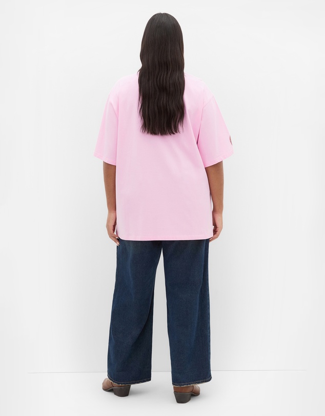 City Chic - Run Free Oversized Cotton Tee