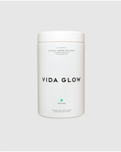 Vida Glow - Original Natural Marine Collagen Powder 270g - Glass Tub