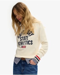 Superdry - Slouchy Intarsia Graphic Knit