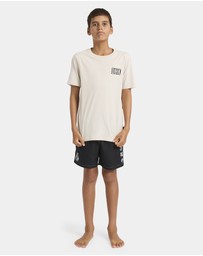 Quiksilver - Boys 8 to 16 Static Box T-Shirt