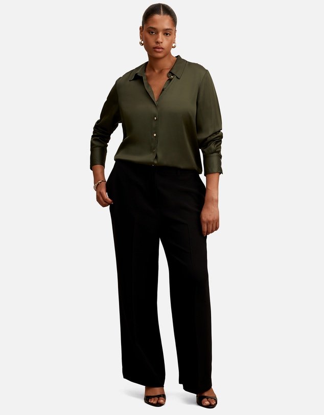 Forever New Curve - Coco Curve Satin Shirt