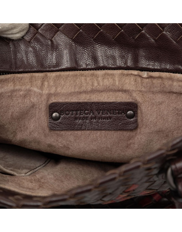 Pre-Loved by Azura Reborn - Pre-Loved Bicolor Nappa Intrecciato Bucket Bag