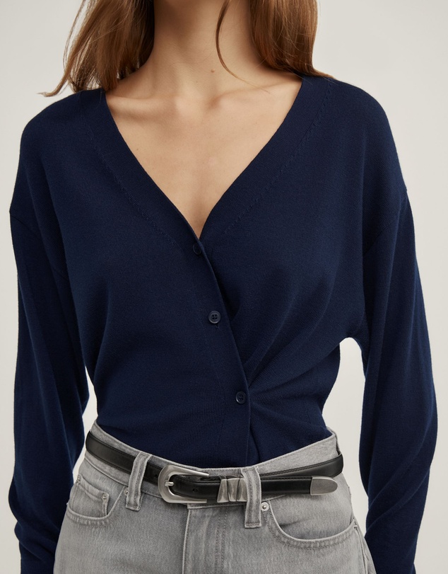 Witchery - Asymmetric Wrap Knit Cardigan