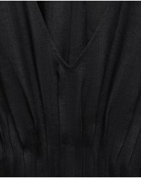 M.N.G - Felicia Linen Dress with Gathered Panel