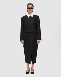 CAMILLA AND MARC - Caius Collarless Cropped Blazer