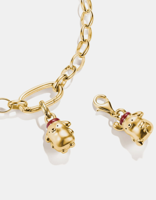 THOMAS SABO - Hello Kitty Pompompurin Connect Charm, Gold-Plated