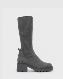 Belle & Bloom - Tokyo Lights Rib Sock Boot
