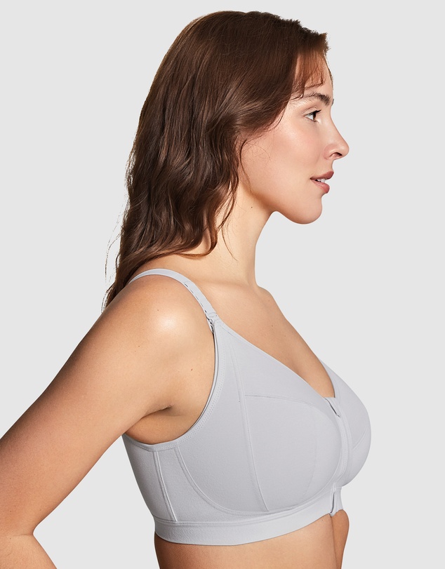 Royce Lingerie - Fearne Organic Cotton Wirefree Front Open Bra