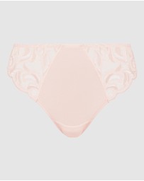Sans Complexe - Carla Satin Microfibre & Lace Bikini Brief