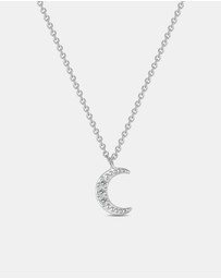 Mestige - Moonlight Shimmer Necklace - Silver Plated
