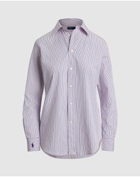 Polo Ralph Lauren - Stretch Slim Fit Striped Poplin Shirt