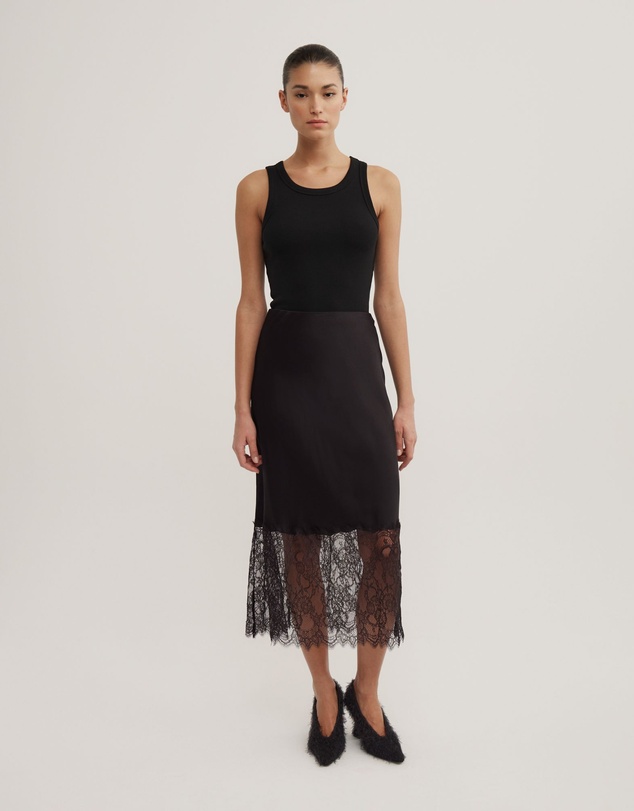 Witchery - Lace Trim Skirt