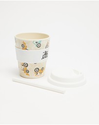 itti bitti - 240ml Reusable Baby Cino Cup With 1 Straw - Dozer