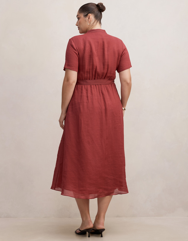 Forever New Curve - Therese Curve Short Sleeves Midi Dress