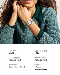 Fossil - Gilmore Silver Tone Analogue Watch