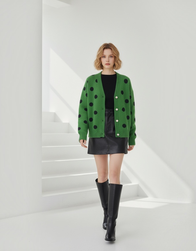 Mossée - Zinnia Polka Dot Cardigan