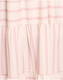 Petal & Pup - Evelin Midi Dress - Pink Stripe