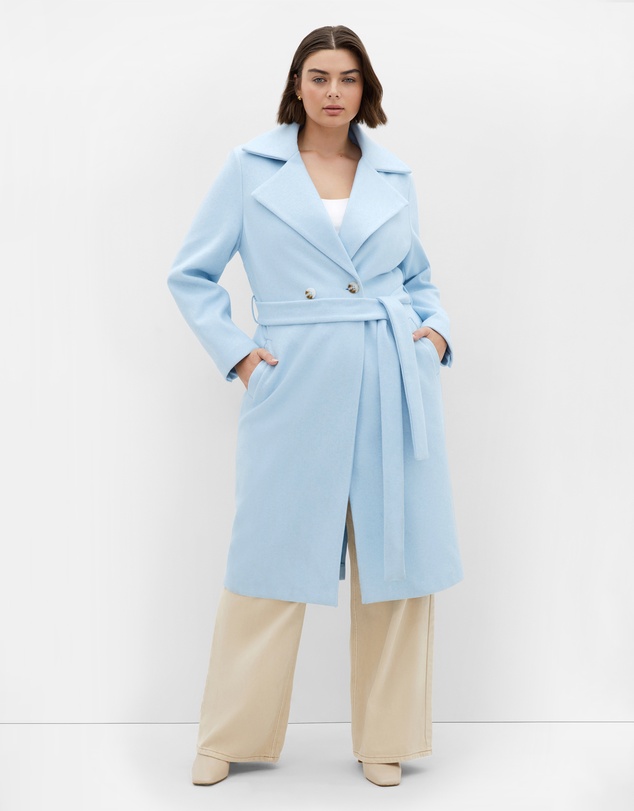 City Chic - Riley Row Belted Coat