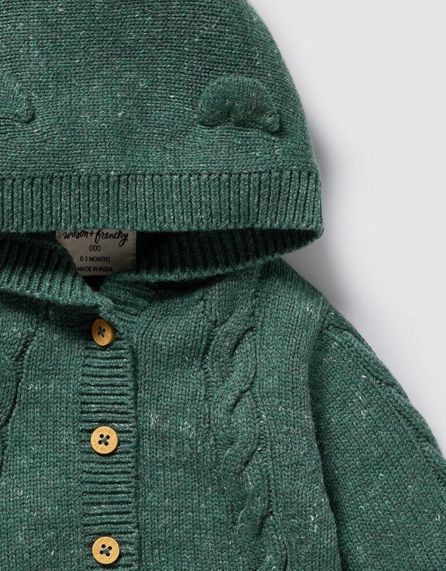 Wilson & Frenchy - Organic Knitted Cable Jacket - Babies