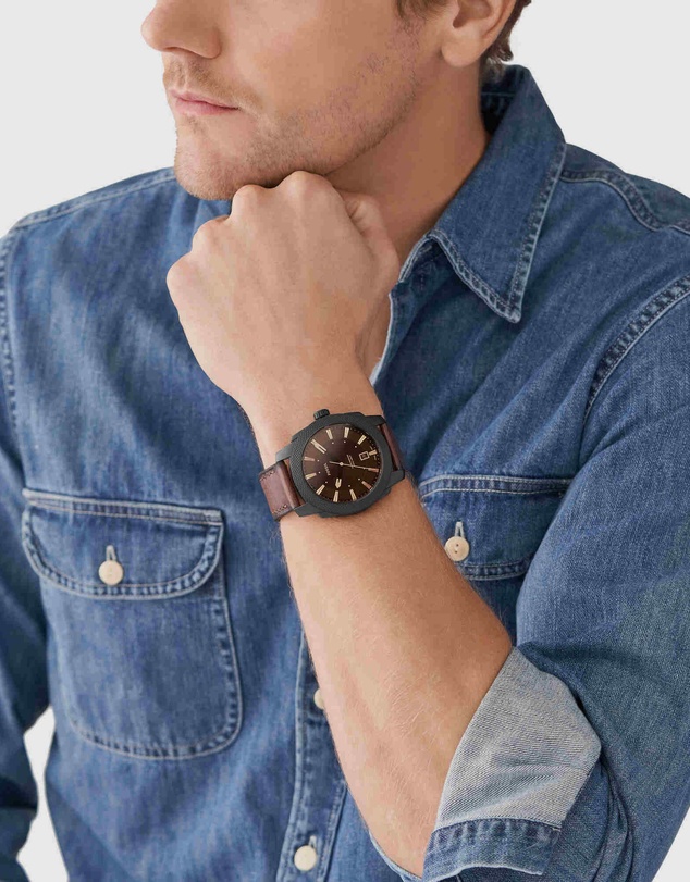 Fossil - Fossil Machine Brown Watch FS5972
