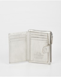 Cobb & Co - Collins Metallic RFID Safe Leather Wallet and Coin Purse