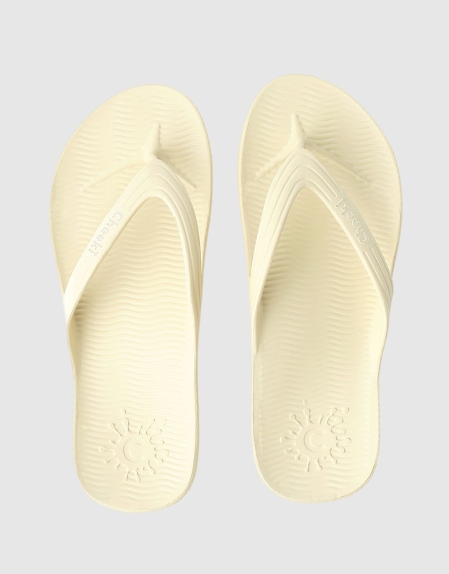 Tolu Australia - Ivory Thongs With Arch Support