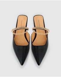 Belle & Bloom - On The Go Leather Flat
