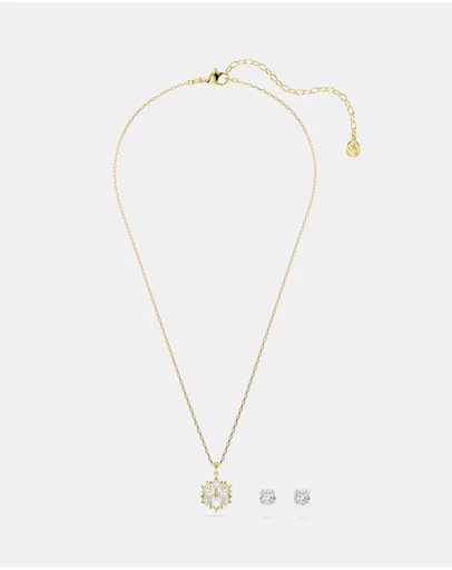 Swarovski - Magic Set, Set (2), Mixed Cuts, Snowflake, White, 18K Gold Finish