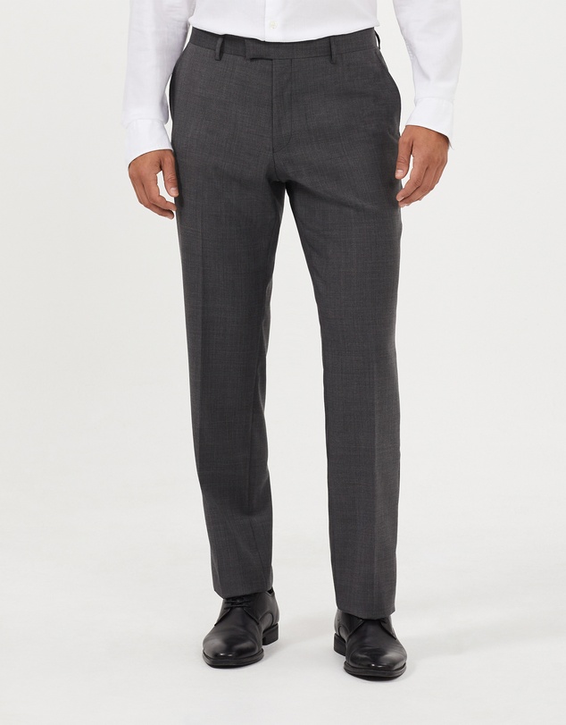 Van Heusen - Wool Blend Glen Check Suit Pant