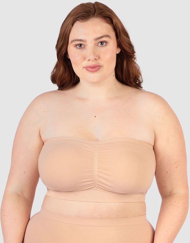 B Free Intimate Apparel - Cotton-Rich Padded Strapless Bra (A-B-C) Cup