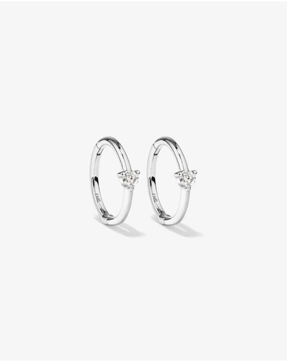 Michael Hill - Diamond Accent Sleeper Earrings in 10kt White Gold