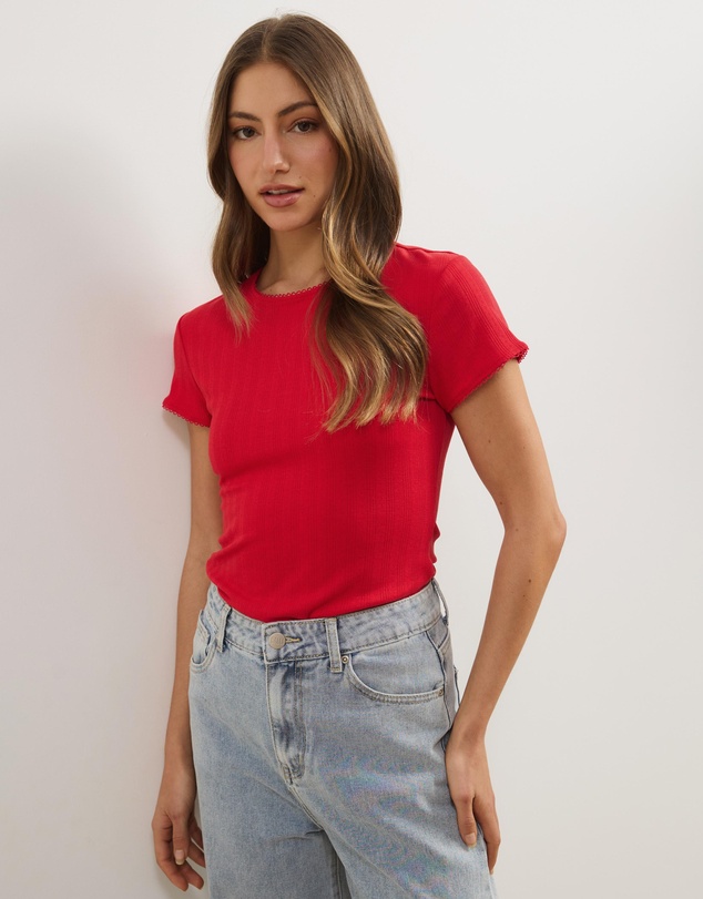 Atmos&Here - Darcie Pointelle Baby Tee