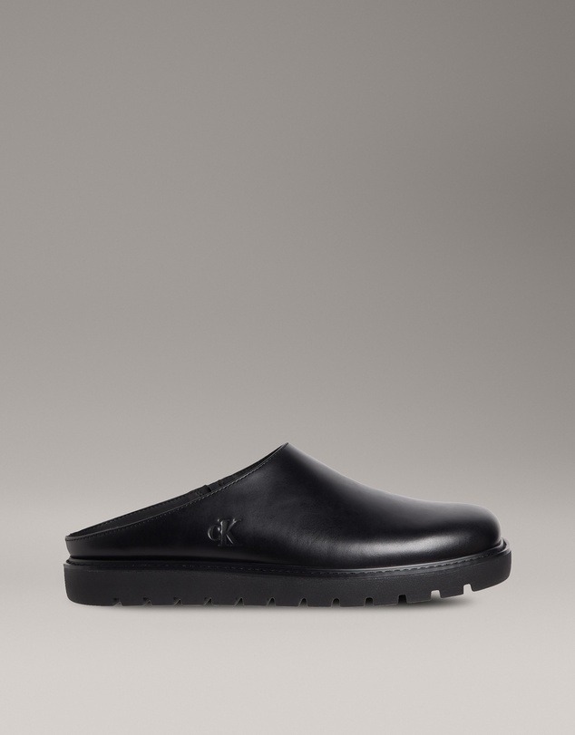 Calvin Klein - Square Leather Mules