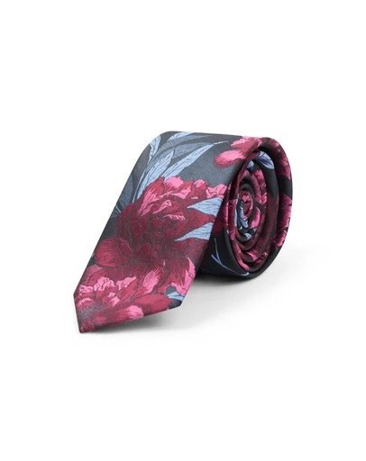 yd. - Patmos Floral 6.5Cm Tie