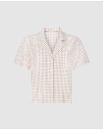 Hunkemoller - Short Sleeve Linen Sleep Shirt