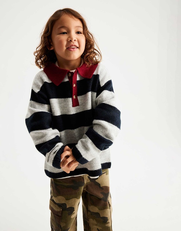 Cotton On Kids - Rugby Knit Polo