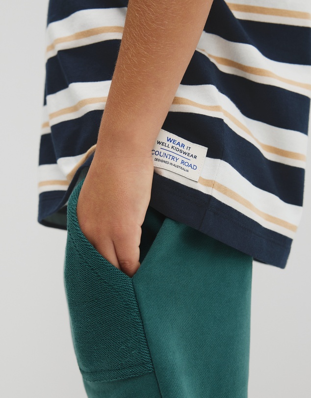 Country Road - Australian Cotton Oversized Stripe Short Sleeve Tee