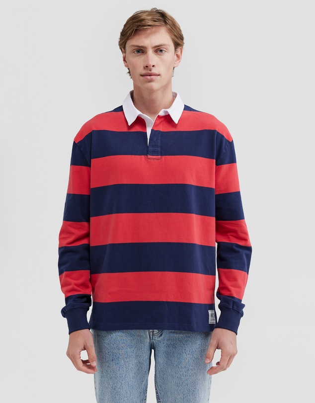 ORTC - Unisex Rugby Jumper Navy and Red Stripe