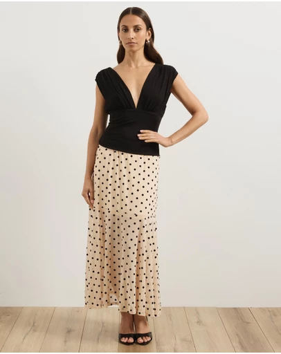 Atmos&Here - Aria Polka Dot Sheer Skirt